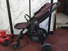 kids stroller comfortable soft material with big wheels