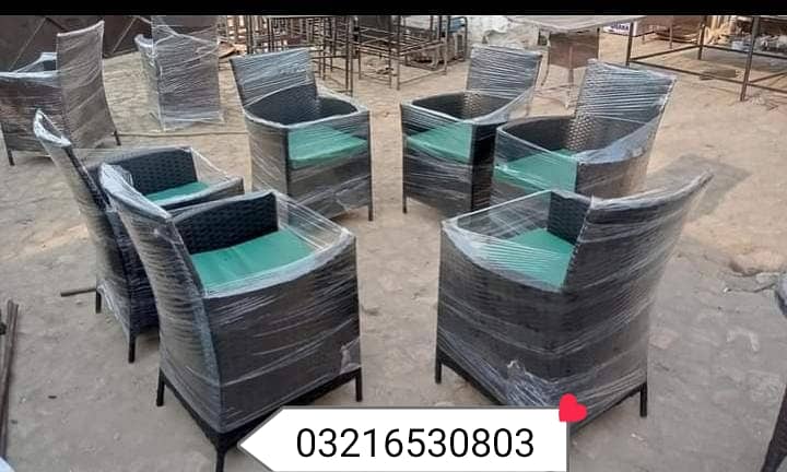 outdoor Rattan chairs restaurant furniture upvc chair 3