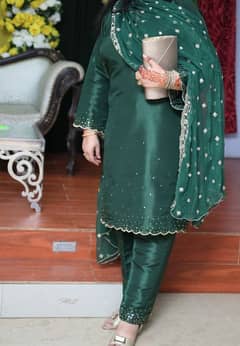 pure katan silk suit