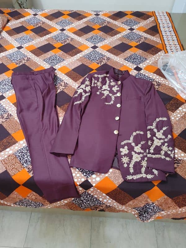 prince coat with handmade work 1