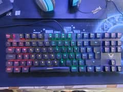 Mechanical wired keyboard  with different rgb light and styles