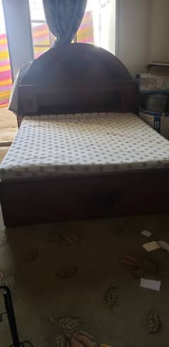 used bed with new mattress 0