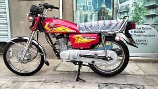 Honda cg 125  model  2021+22 Red colour  Panjaab number  First owner