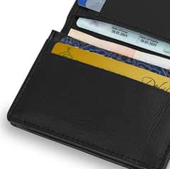 Leather Wallet" Elite Cards Holder" Pure  leather