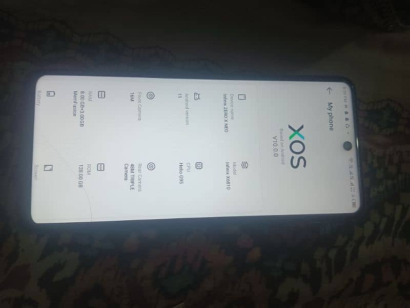 infinix zero x neo . . 8/128 2