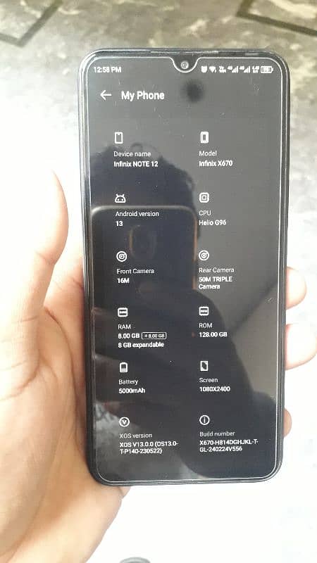 infinix note 12 G96 gamming phone 10