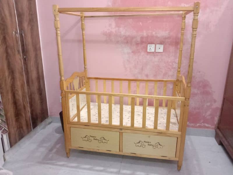 Baby cot with baby swinger 2 in 1 6