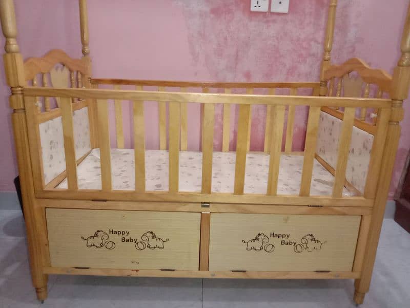 Baby cot with baby swinger 2 in 1 7