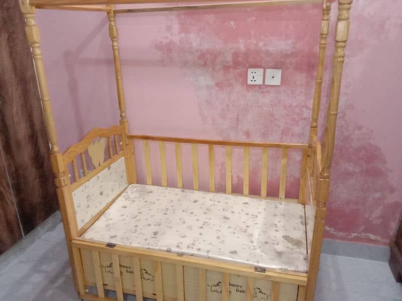 Baby cot with baby swinger 2 in 1 9