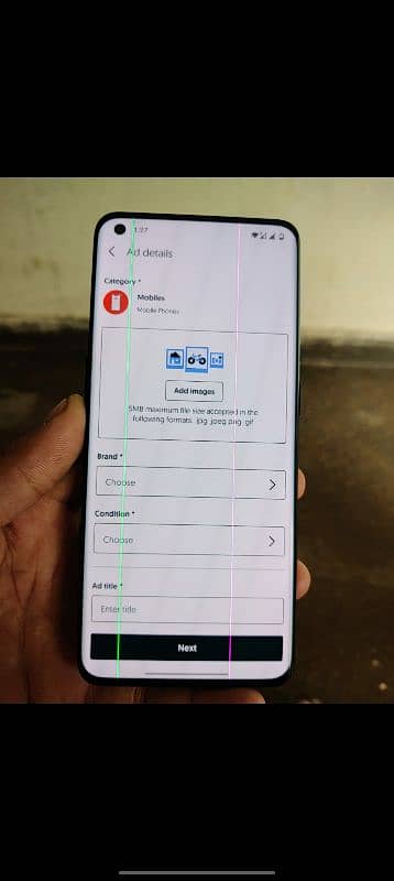 one plus 9 pro 12GB 256GB dual sim approved 10/9 all ok but 2 lines 3