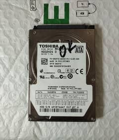 Hard Disk Toshiba 250GB 100% Health