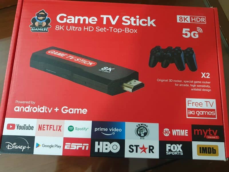 Tv game stick android box 8k 0