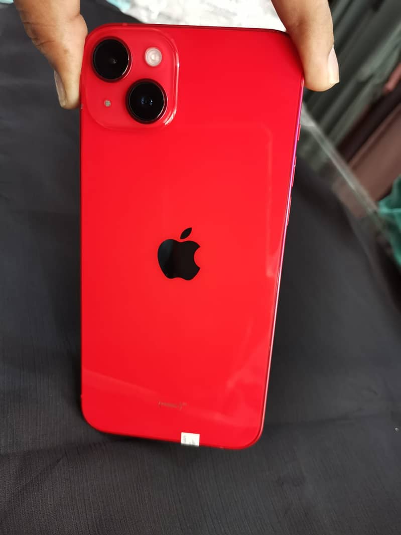 I phone 14 plus in  red color 4