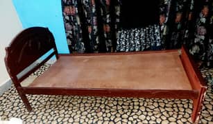 2 Wooden single beds per bed 9K- 03189545335