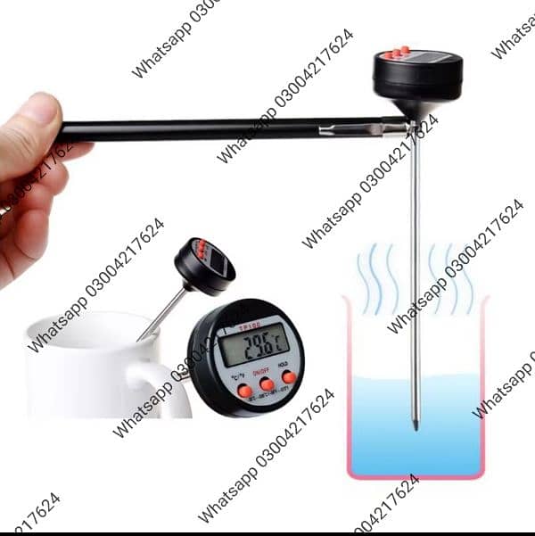 Digital kitchen Thermometer BBQ Temperature Meter Detector wit 4