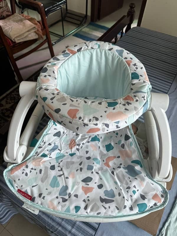 sit me up & mothercare carry cot 2