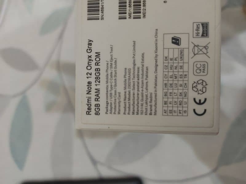 Redmi note 12    8/128  Condition 10/10.   No Exchange 1