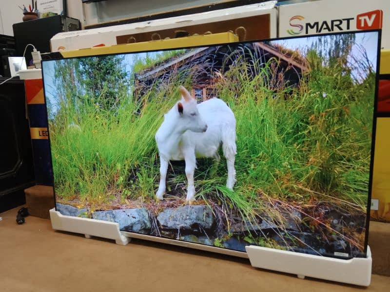 Smart Led Tv 65" 75" 85" Android UHD Bezeless Design New Models 2024 3