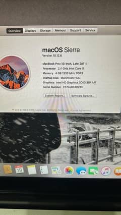 Mac Book Pro Late 2011