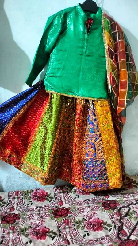 Lehnga,kurti,dupta Medium size 1