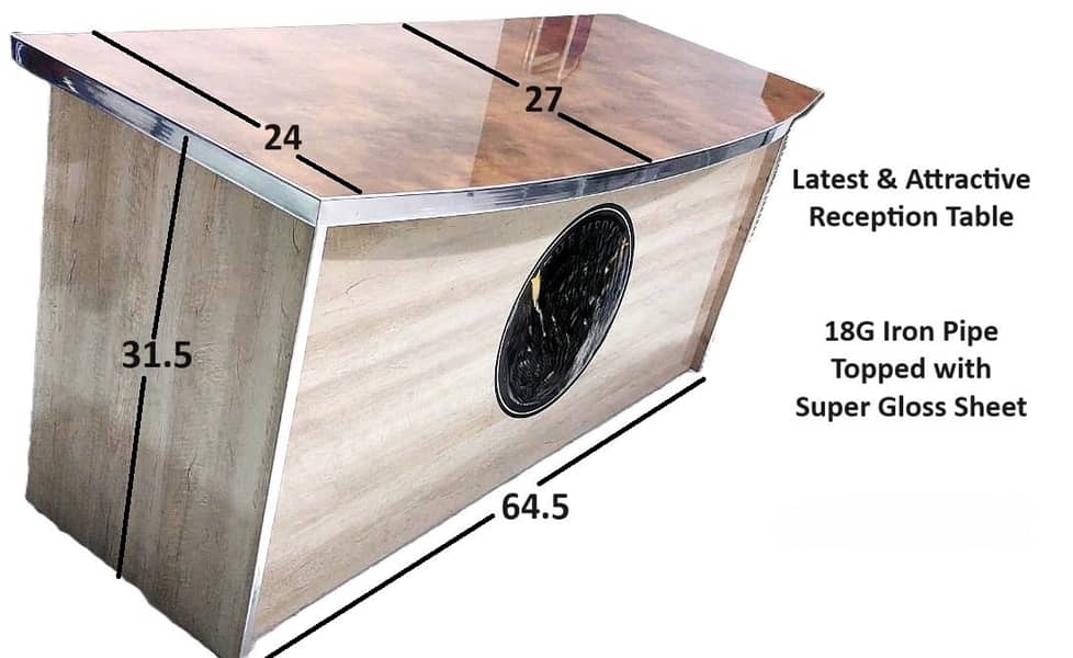 Metal Frame Reception/Office Table 1