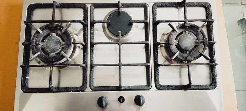 Gas Hob in Steel 2