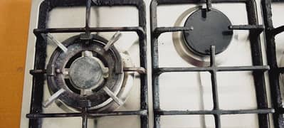 Gas Hob in Steel 0