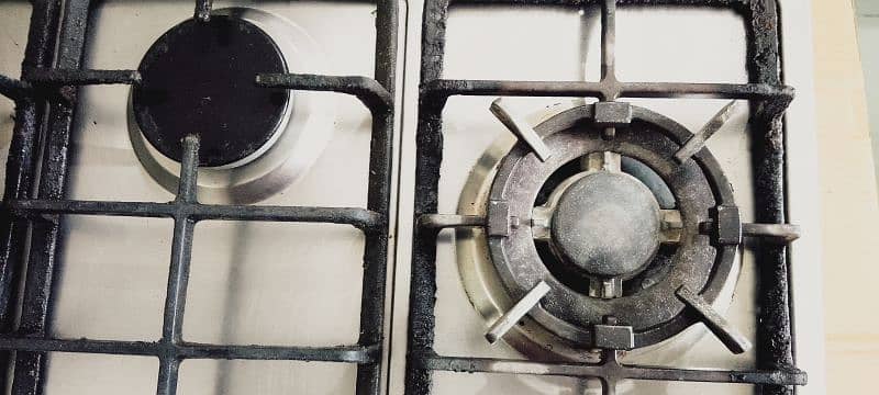 Gas Hob in Steel 4