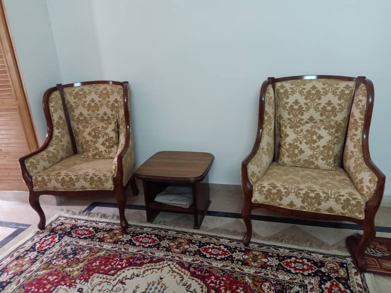 Sheesham sofa chairs (set of 2) 4