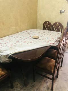 6 chairs dining table