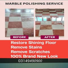 Tiles marble chips polish