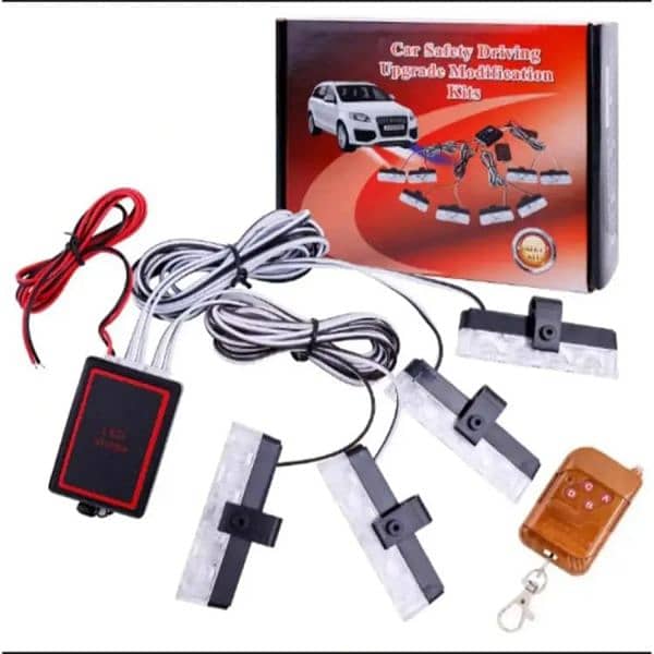 Car Grill Flasher. Universal car grill flashing Lights 3