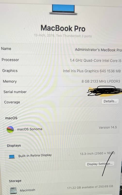 Macbook Pro 2019 urgent Sale 0