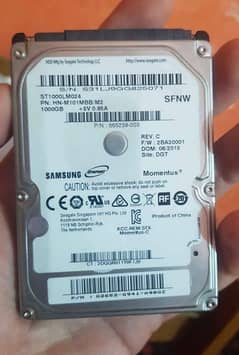 1tb laptop Hardisk