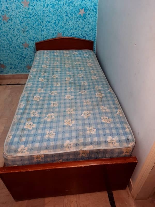 Single bed with mattress 1