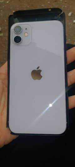 iphone 11 perple colour 64 gb jv sim good condition 03339345494