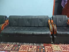 I'm selling my Sofa set in Ultra Black Color with reasonable condition