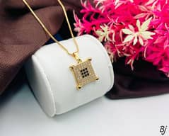 Fancy Beautiful Gold Plated Full Zircon Pendant 0