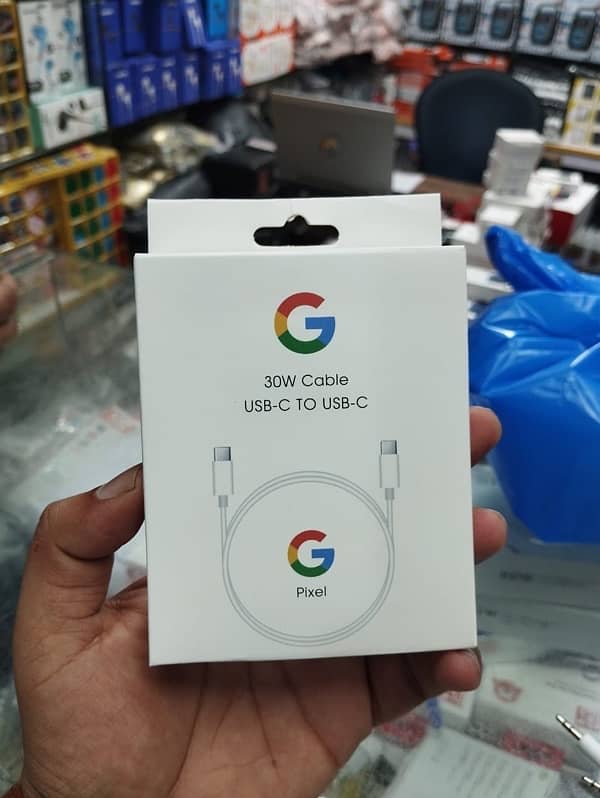 Google Pixel 100% Original Three Pin 30W Charging Adapter 8