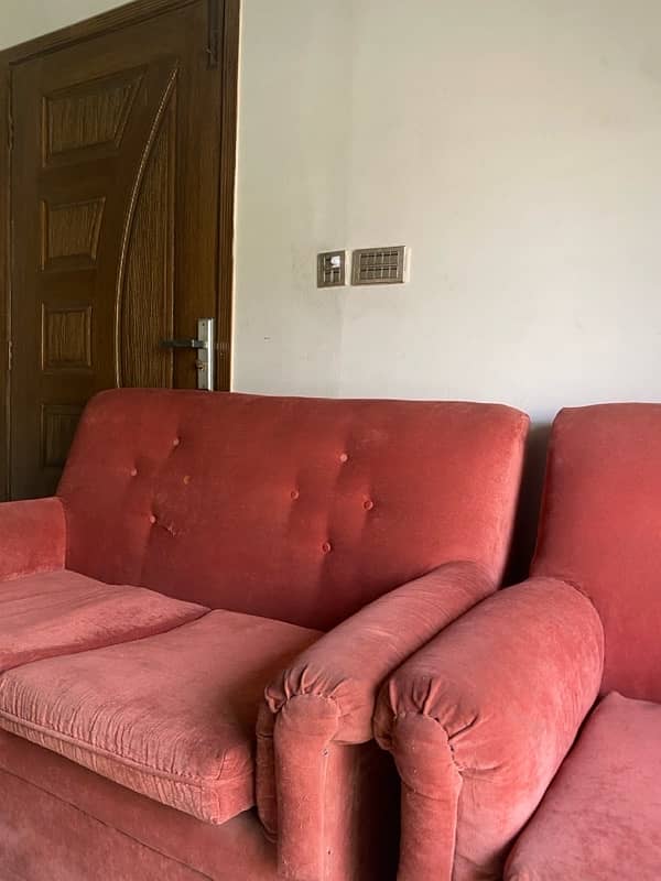 6 Seater Sofa Set - Rusty Orange Colour 3