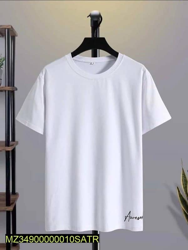 1 Pc Polyester Plain T-Shirt 5