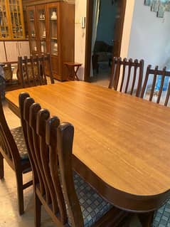 Dining Table (Original Sheesham wooden handmade Table) with 6 chairs 0