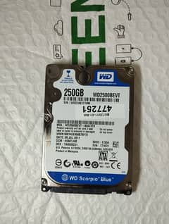 Hard Disk 250GB WD 100% Health