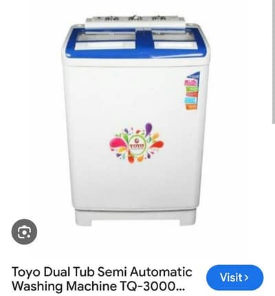 Toyo Dual tub semi automatic washing machine TQ-3000