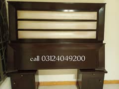 slightly used wooden bed call 03124049200