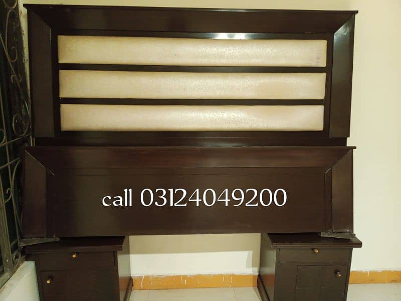 slightly used wooden bed call 03124049200 0