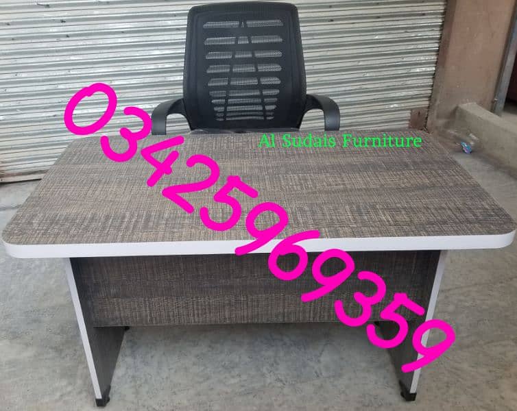 Office table computer workstation draw study desk use furniture chair 17