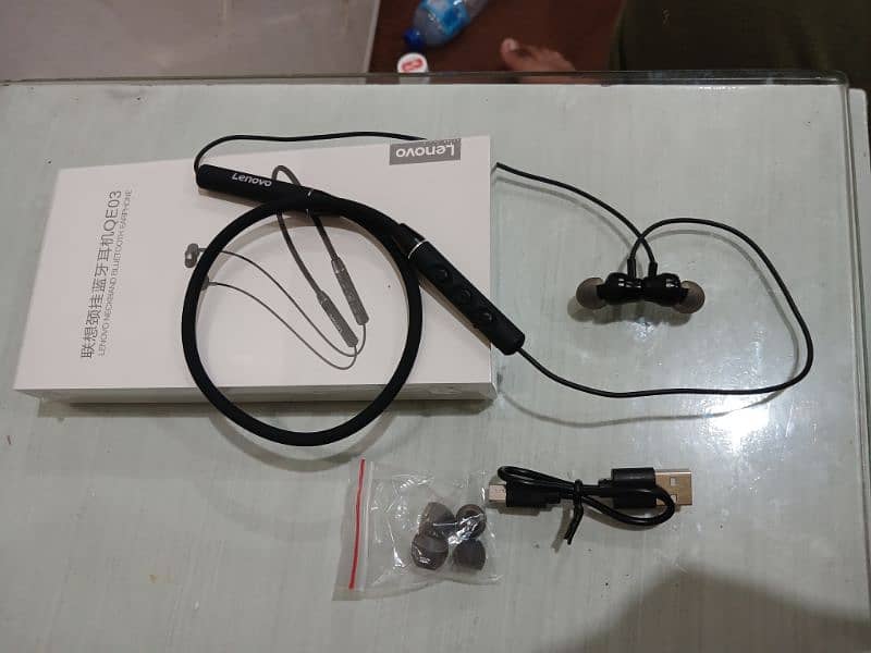 Lenovo QE03 NeCkband Bluetooth Premium Quality  100% Orignal 3