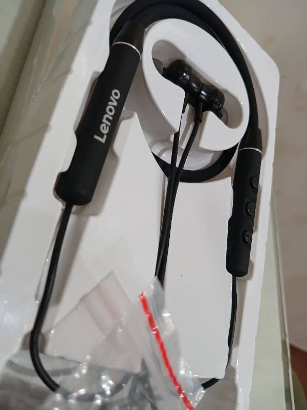 Lenovo QE03 NeCkband Bluetooth Premium Quality  100% Orignal 5