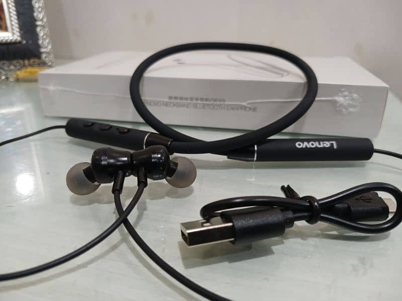 Lenovo QE03 NeCkband Bluetooth Premium Quality  100% Orignal 7